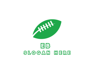 Vegetarian - American Football Leaf logo design