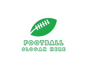 American Football Leaf logo design