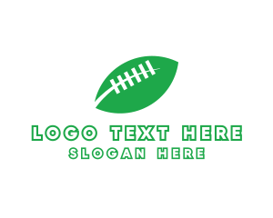 League - American Football Leaf logo design