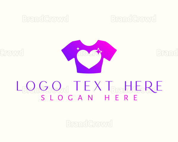 Feminine Heart Shirt Logo