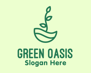 Succulent - Green Natural Eco Plant logo design