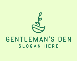 Green Natural Eco Plant logo design