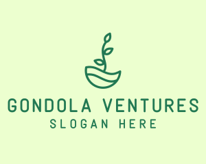 Green Natural Eco Plant logo design