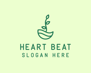 Green Natural Eco Plant logo design