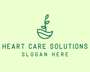 Green Natural Eco Plant logo design