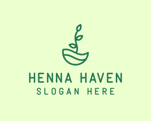 Green Natural Eco Plant logo design