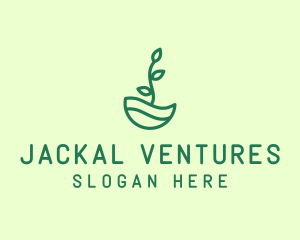 Green Natural Eco Plant logo design