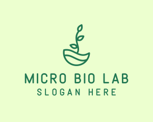 Green Natural Eco Plant logo design