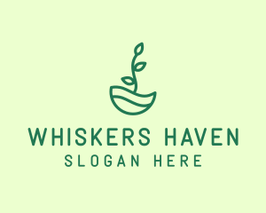 Green Natural Eco Plant logo design