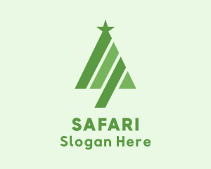 Sleigh - Holiday Christmas Tree logo design