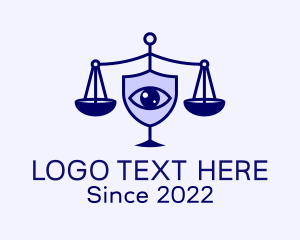 Eye - Legal Scale Security logo design