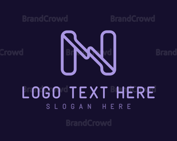 Technology Brand Letter N Logo
