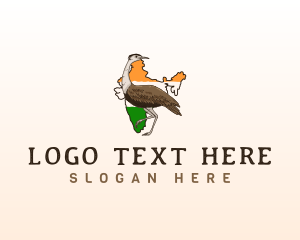 Avian - India Great Indian Bustard Bird logo design