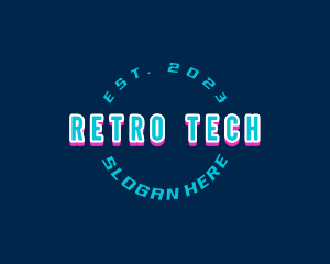 Retro Digital Game logo design