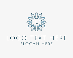 Digital Marketing - Logistics Arrow Shipping Sun logo design