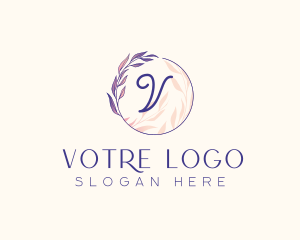 Cosmetics Leaf Beauty Logo