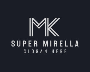 Attorney - Generic Modern Business Letter MK logo design