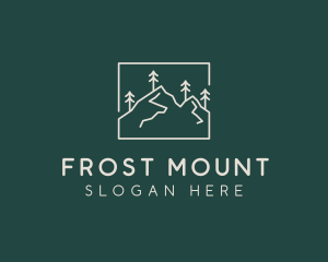 Minimalist Mountain Peak  logo design