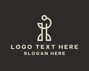 Program - Digital Technology Letter I logo design