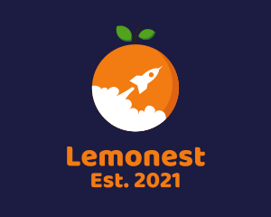 Production - Orange Fruit Rocket Blast logo design