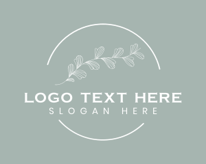 Art - Organic Gardening Leaves logo design