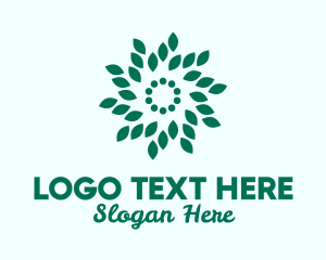 Spiral - Nature Leaves Pattern logo design