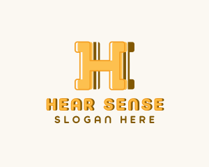 Playful Kiddie Letter H  logo design