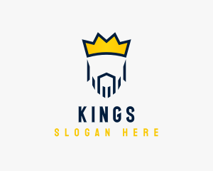 Striped Beard King logo design