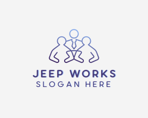 Employment Work Recruitment logo design