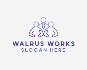 Employment Work Recruitment logo design