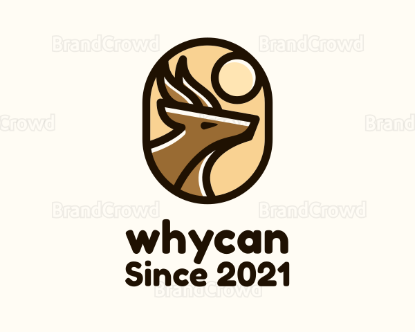 Wild Deer Badge Logo