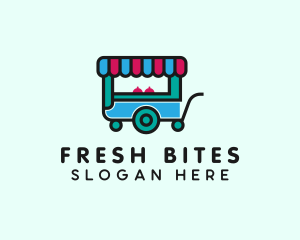 Pushcart - Snack Food Stall logo design