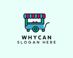 Pushcart - Snack Food Stall logo design