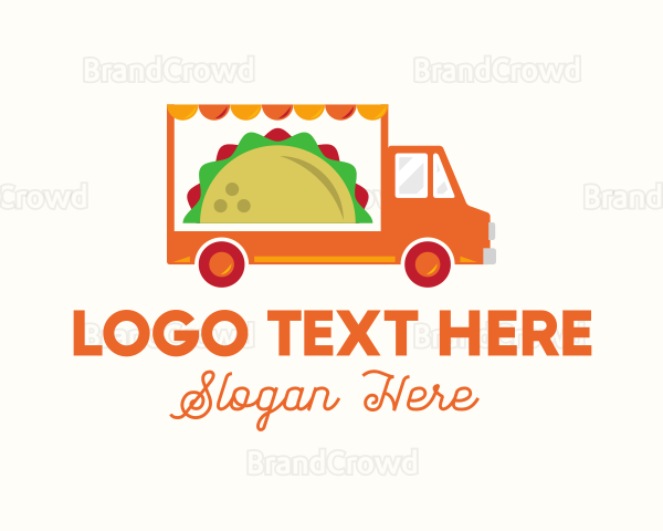 Mexican Taco Food Truck Logo