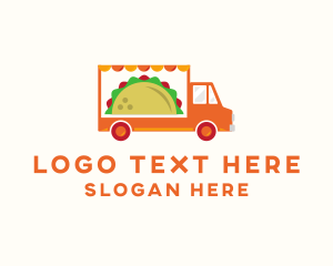 Food Delivery - Mexican Taco Food Truck logo design