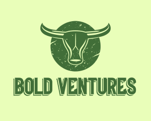 Green Bull Head logo design