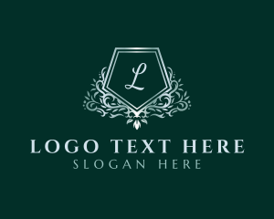 Pentagon - Luxury Pentagon Wreath logo design