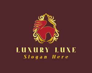 Premium Luxury Pegasus logo design