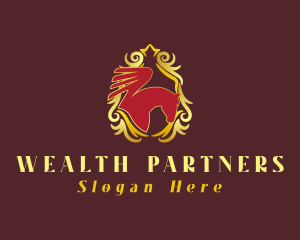 Premium Luxury Pegasus logo design