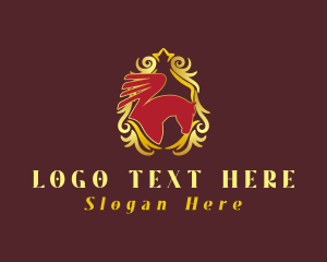 Shield - Premium Luxury Pegasus logo design