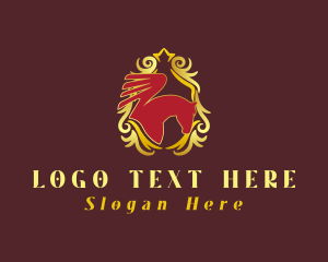 Premium Luxury Pegasus Logo