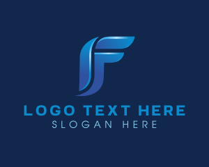 Designer - Digital Multimedia Marketing Letter F logo design
