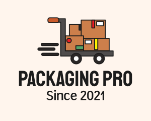 Packaging - Package Warehouse Cart logo design