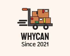Factory - Package Warehouse Cart logo design