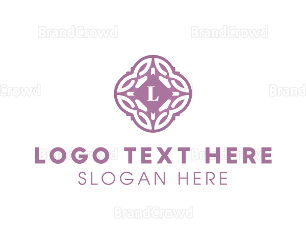 Begonia Flower Beauty Logo