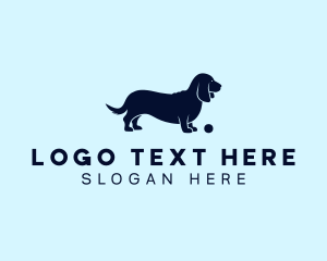Dog Training - Daschund Pet Dog logo design