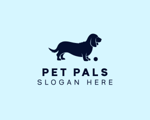 Daschund Pet Dog logo design