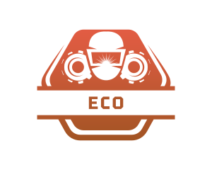 Garage - Welding Mask Cog Wheel logo design