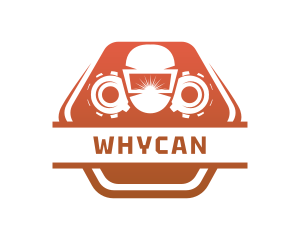 Technician - Welding Mask Cog Wheel logo design