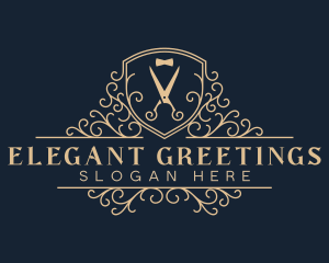 Elegant Bowtie Scissors logo design